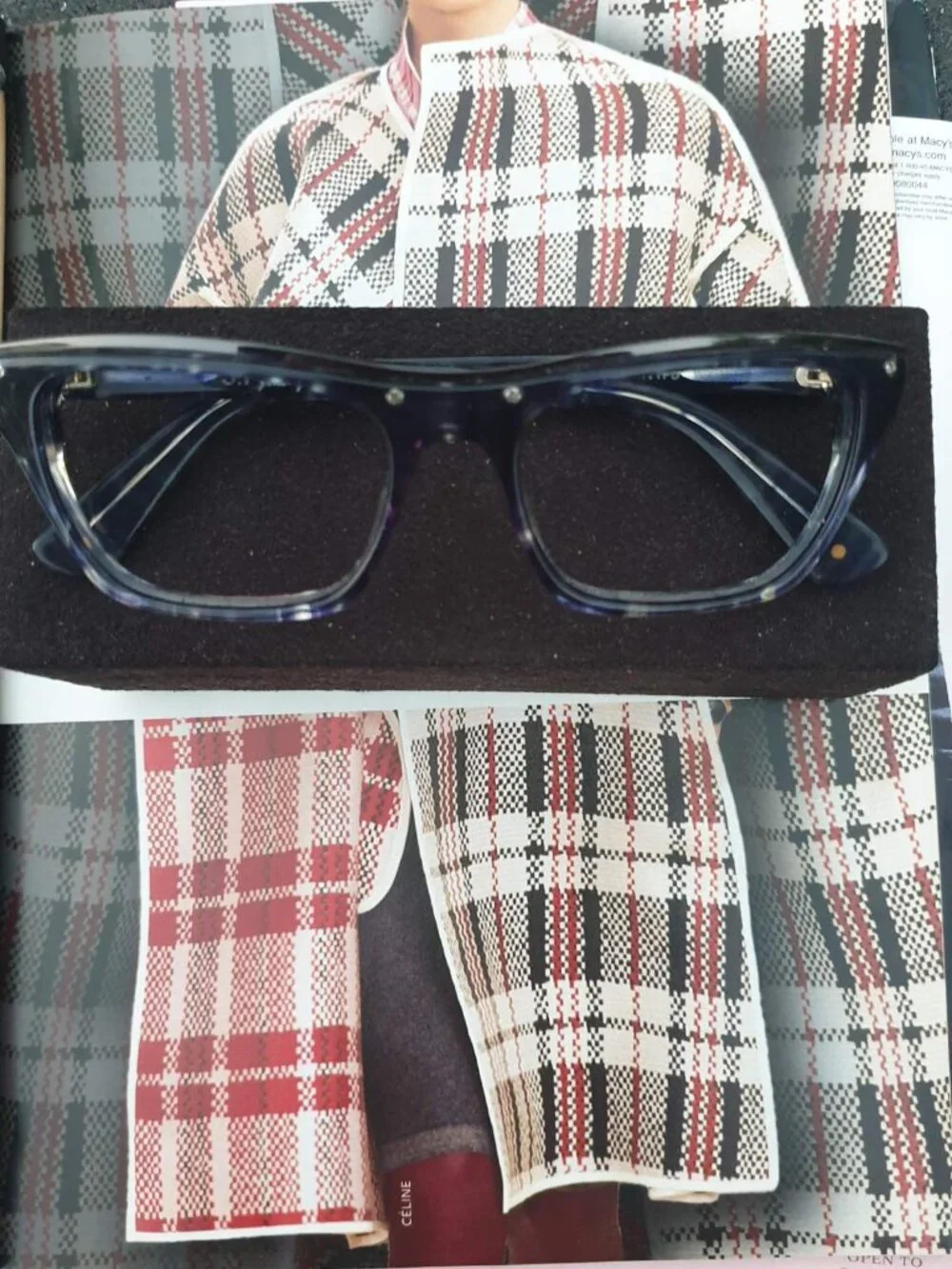3.1 Phillip Lim Blue Eyeglasses Optical Frame with Case Women Fashion Accessory